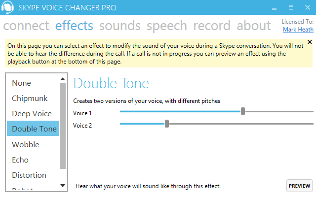 Skype Voice Changer